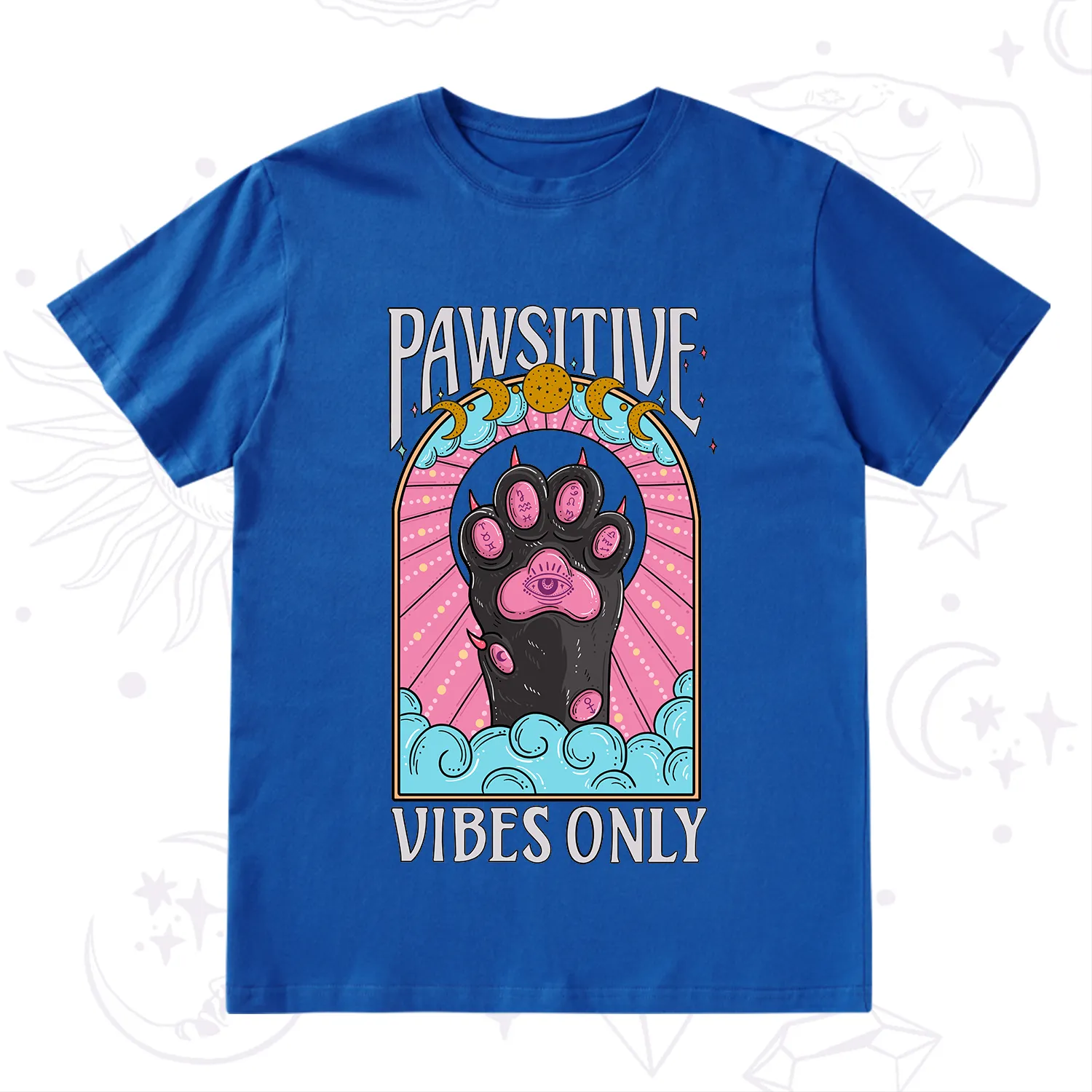 Purplehecate Pawsitive Vibes Only T-Shirt