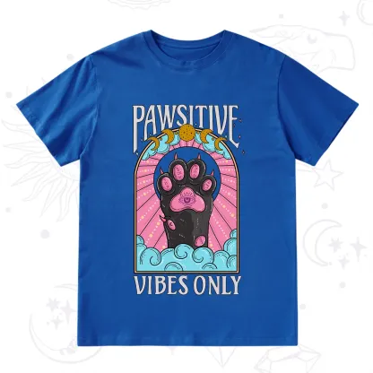 Purplehecate Pawsitive Vibes Only T-Shirt