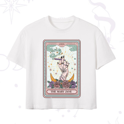 Purplehecate The Mary Jane Tarot Crop T-Shirt