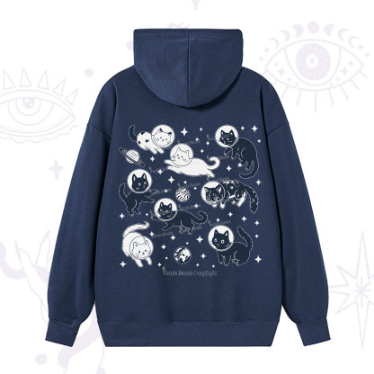 Purplehecate Cats in Space Hoodie