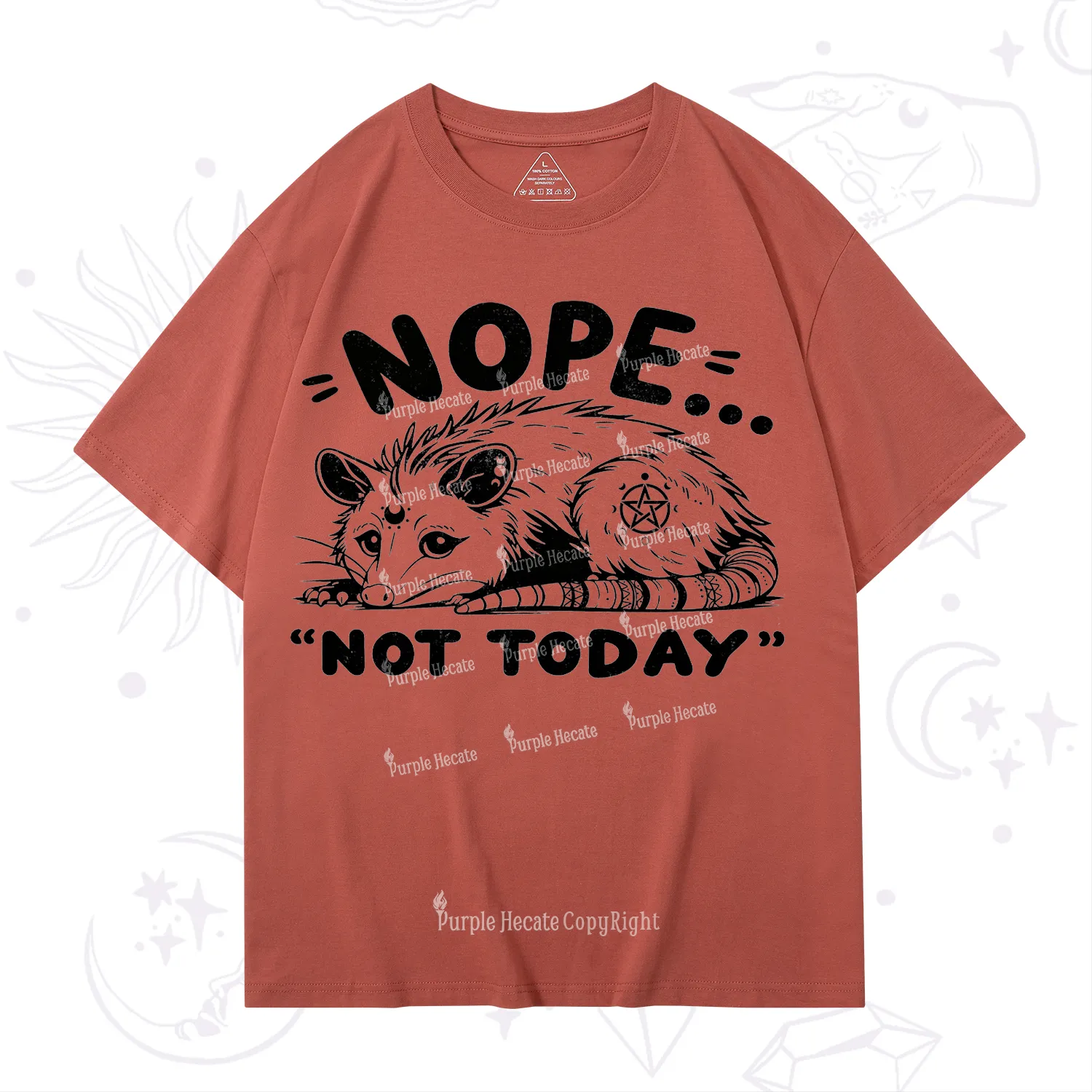 Purplehecate Not Today Possum T-Shirt
