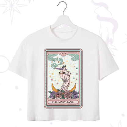 Purplehecate The Mary Jane Tarot Crop T-Shirt