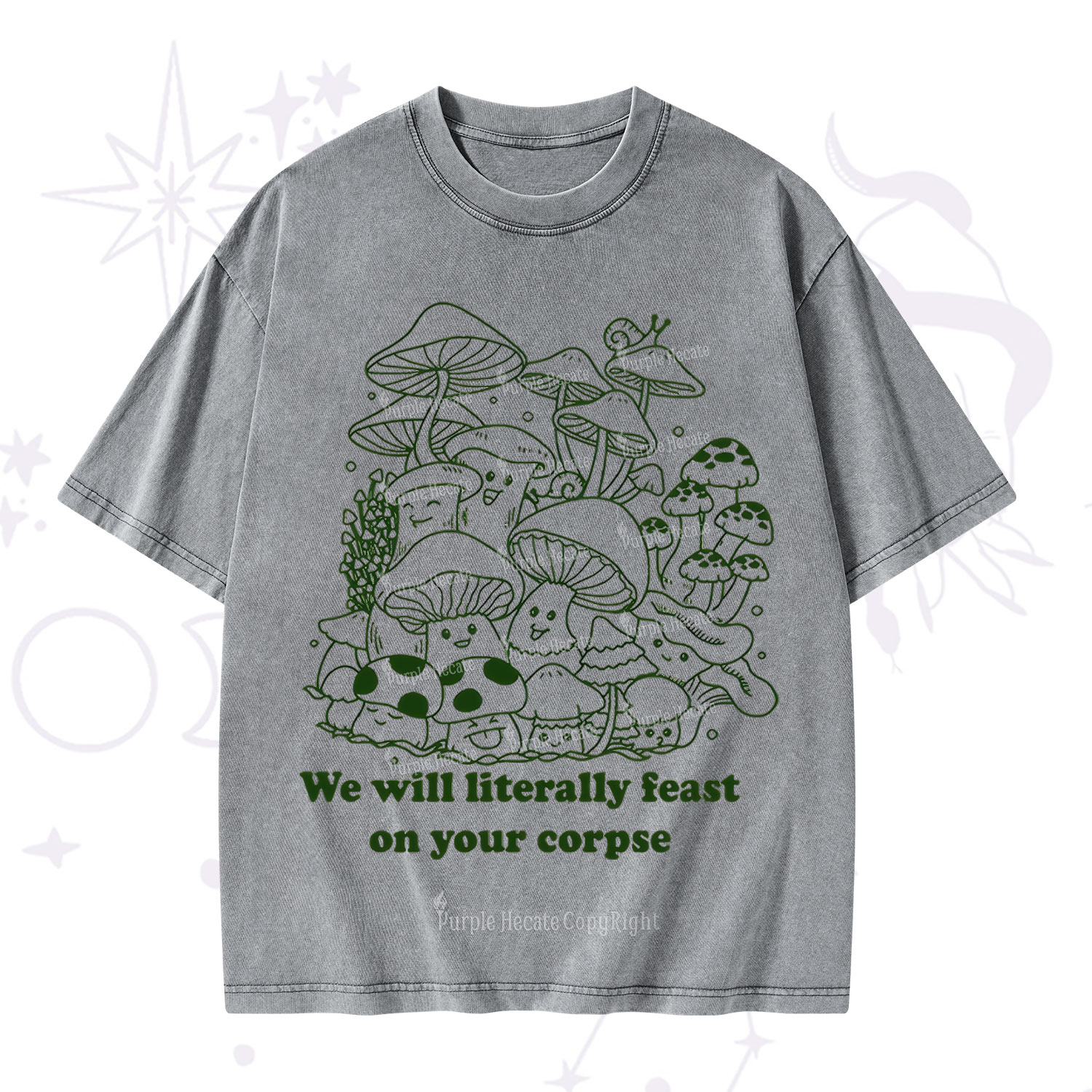 Purplehecate We Will Literally Feast on Your Corpse Washed T-Shirt