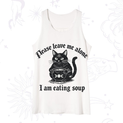 Purplehecate Magic Cat Eating Soup Tank