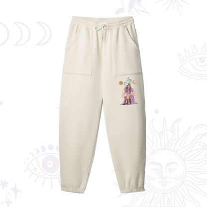 Purplehecate The High Priestess Tarot Card Fleece Sweatpants