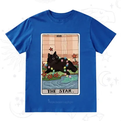 Purplehecate The Star Cat Tarot Card T-Shirt