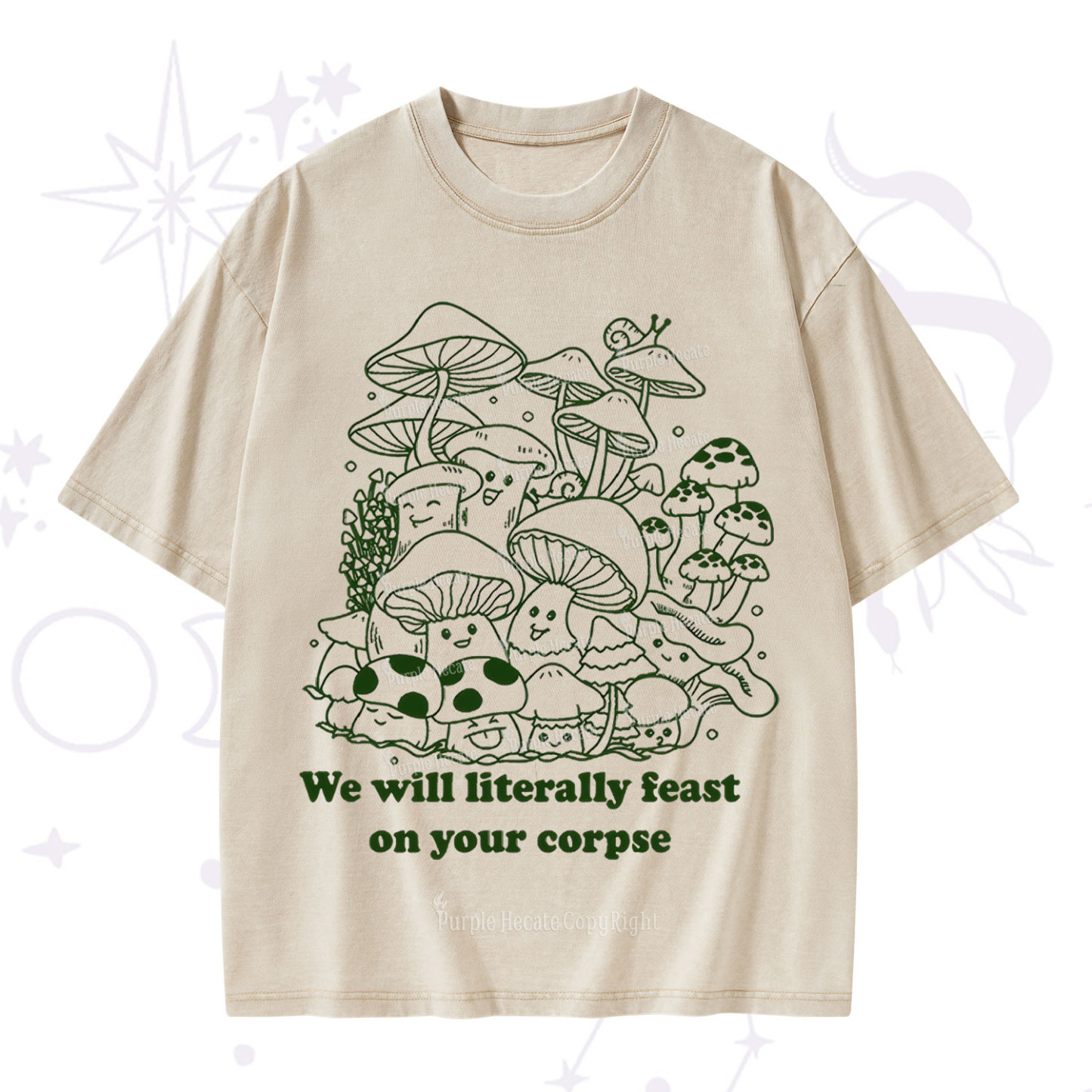 Purplehecate We Will Literally Feast on Your Corpse Washed T-Shirt
