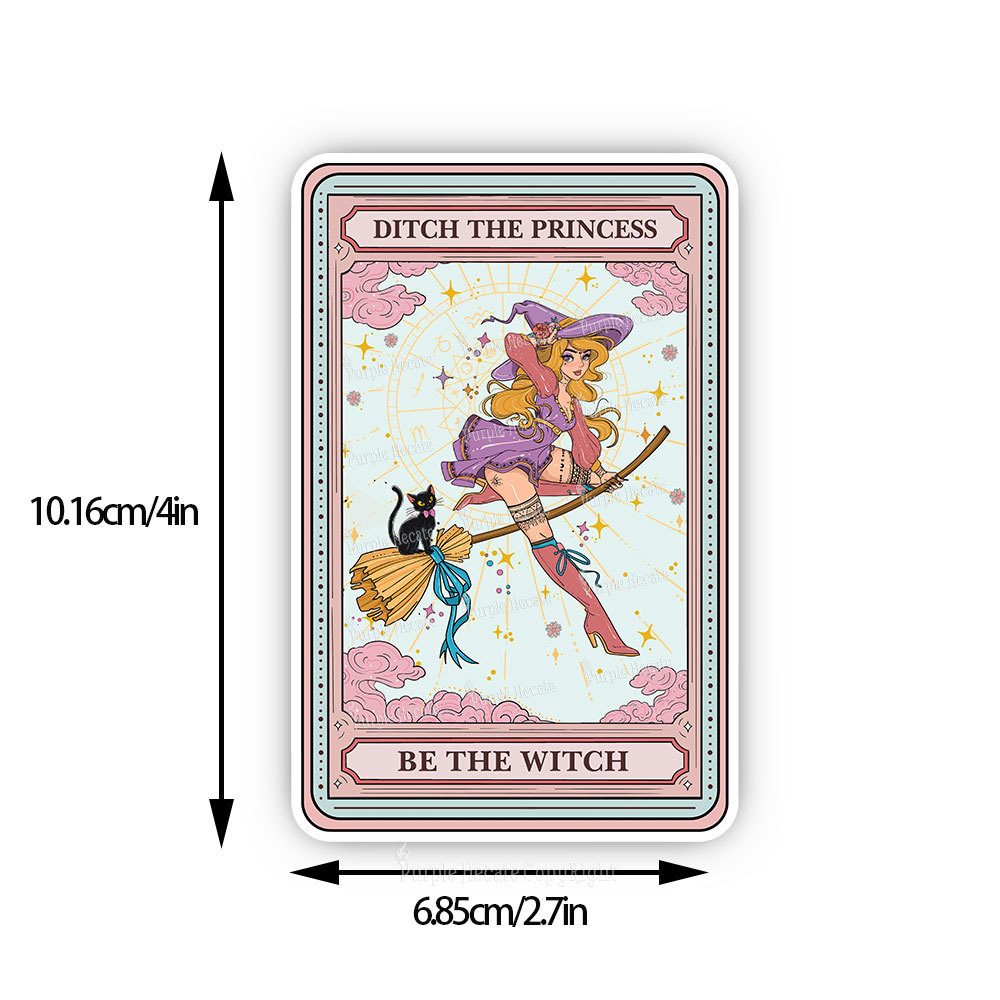 Purplehecate The Ditch The Princess Be The Witch Oracle Card Sticker