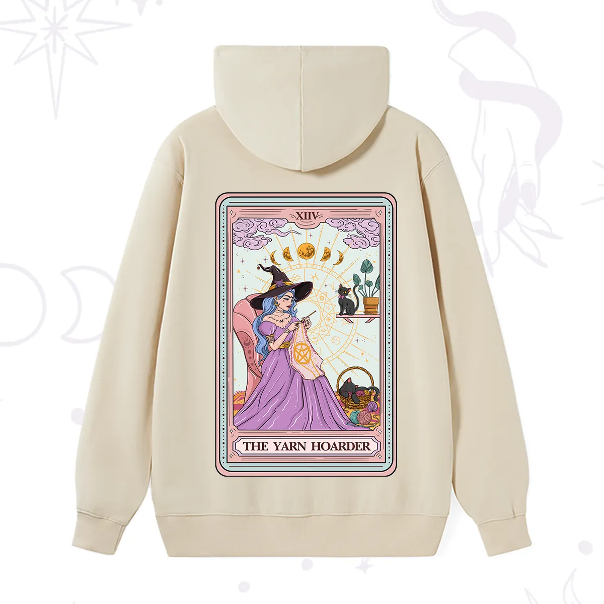 Purplehecate The Yarn Hoarder Tarot Hoodie
