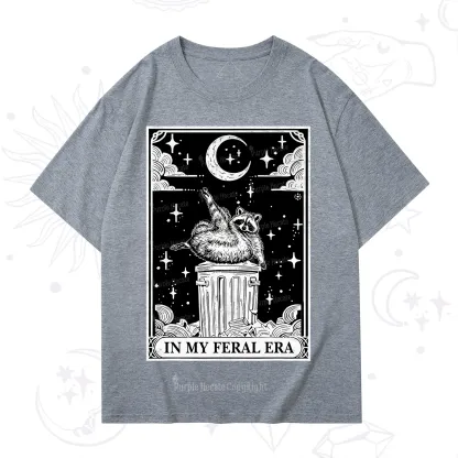 Purplehecate In My Feral Era Raccoon Tarot T-Shirt