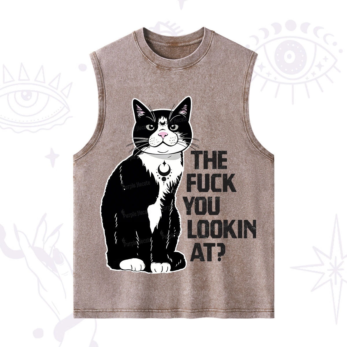 Purplehecate The Fuck You Lookin At Washed Tank