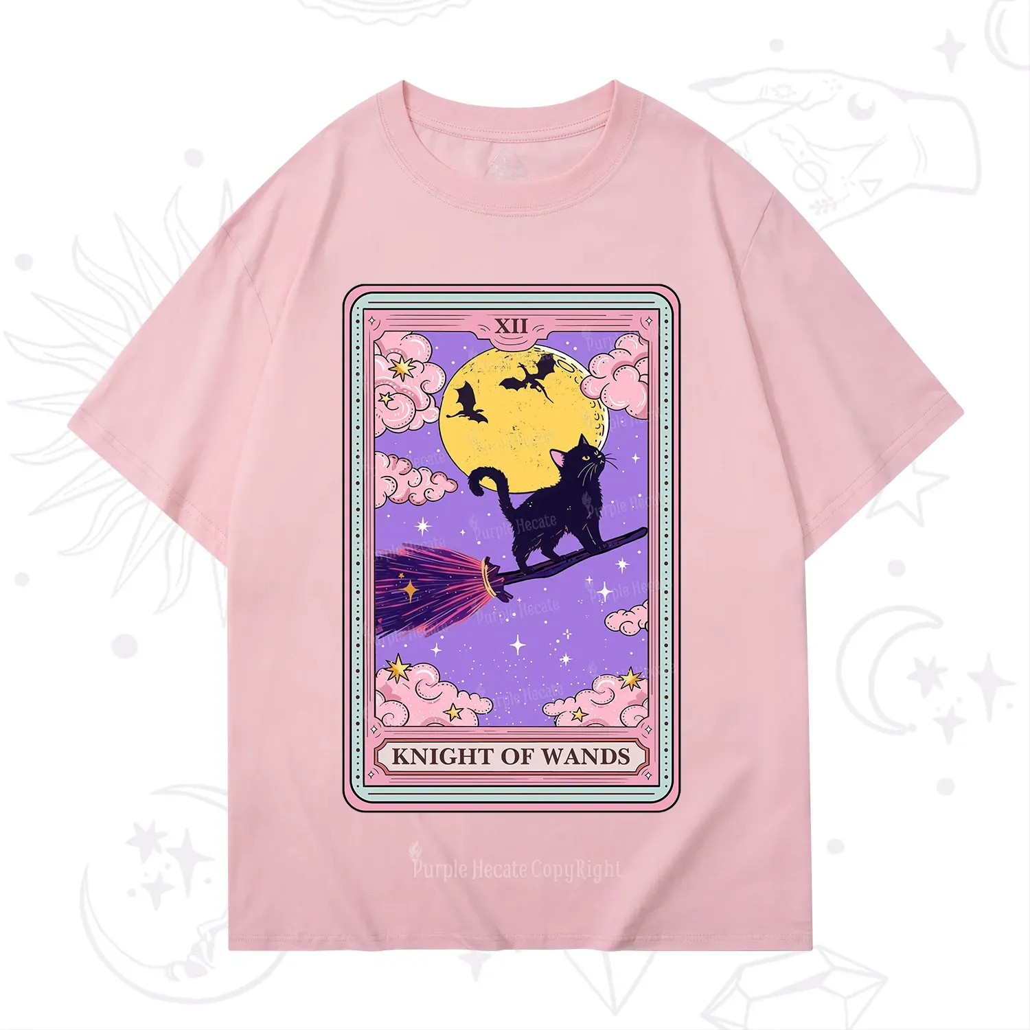 Purplehecate The Knight of Wands Tarot T-Shirt