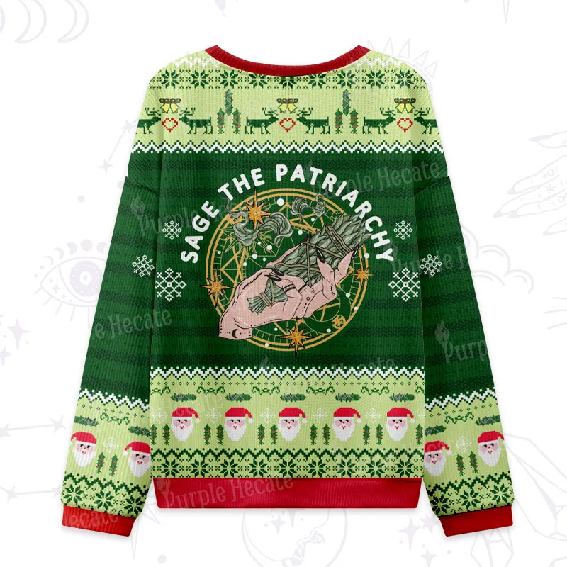 Purplehecate Sage The Patriarchy Ugly Christmas Sweatshirts