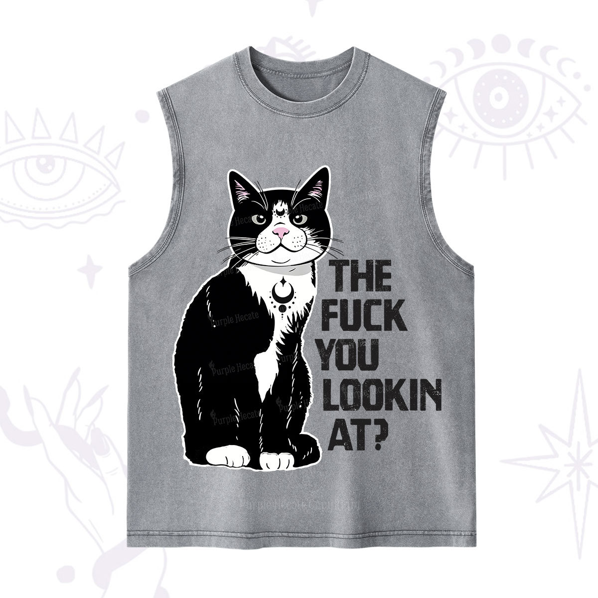 Purplehecate The Fuck You Lookin At Washed Tank