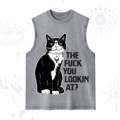 Purplehecate The Fuck You Lookin At Washed Tank