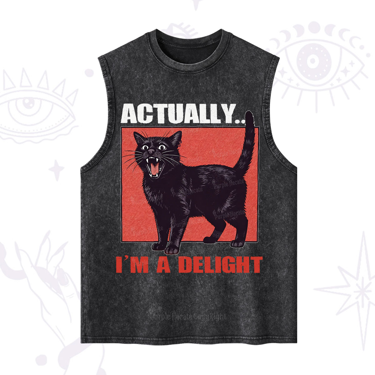 Purplehecate Actually Im a Delight Washed Tank