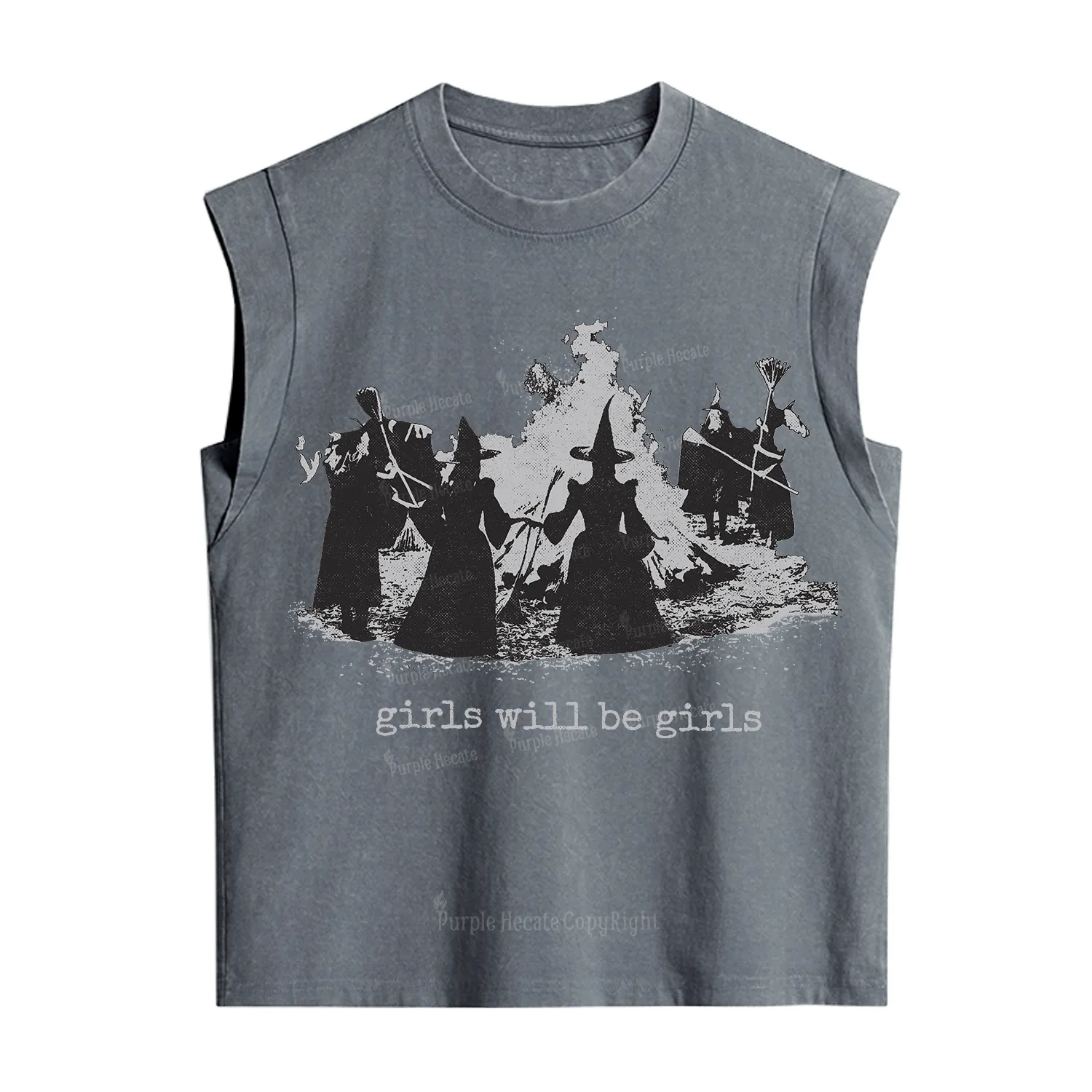 Purplehecate Girls Will Be Girls Vintage Washed Tank