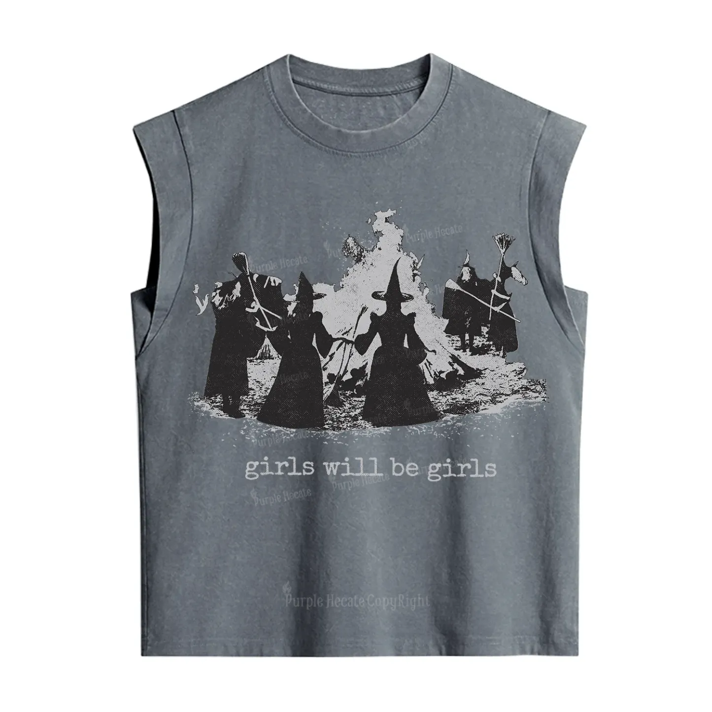 Purplehecate Girls Will Be Girls Vintage Washed Tank