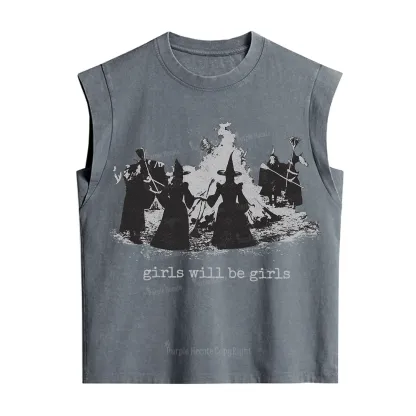Purplehecate Girls Will Be Girls Vintage Washed Tank