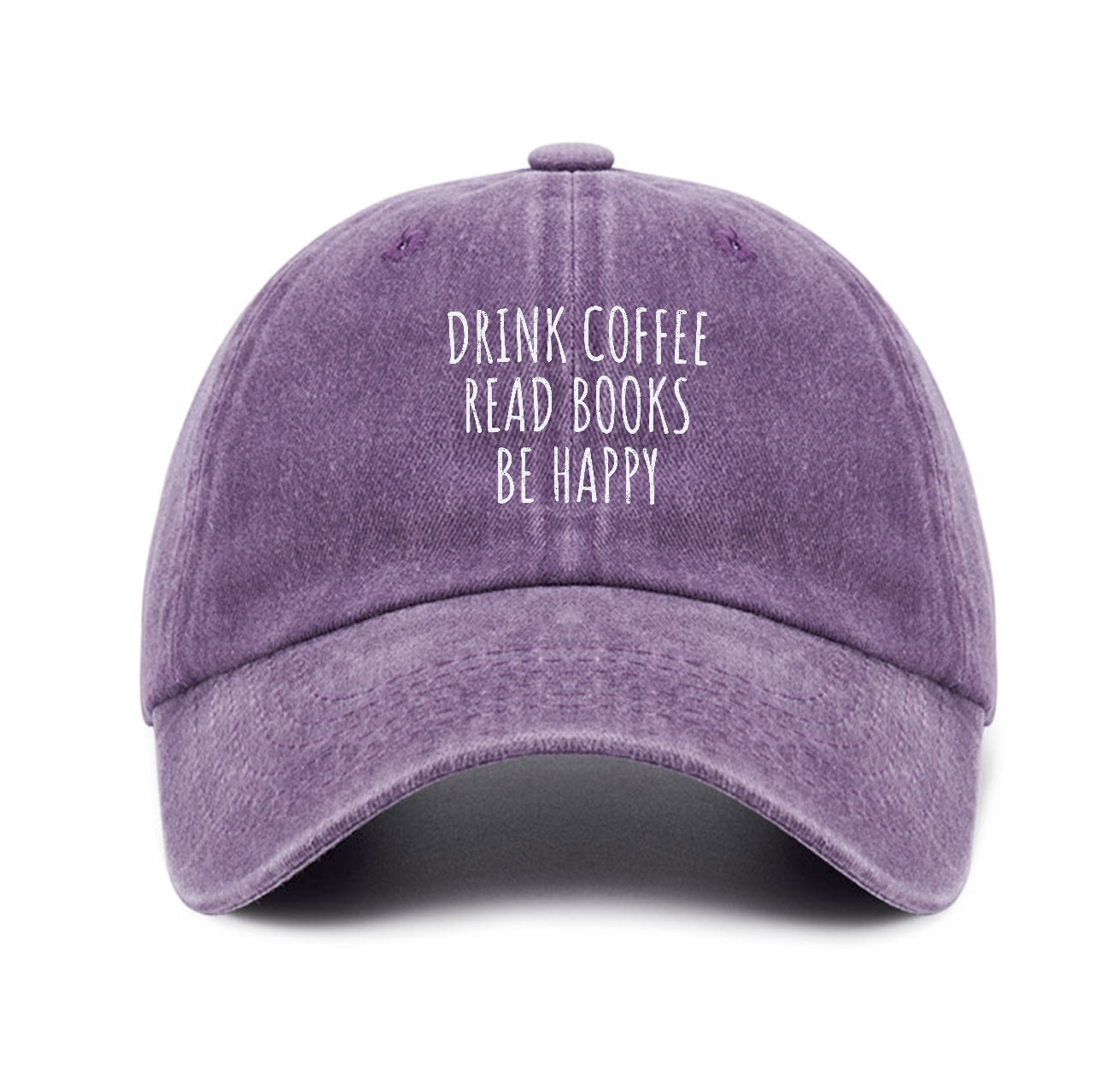 Purplehecate Drink Coffee Read Books Be Happy Baseball Cap