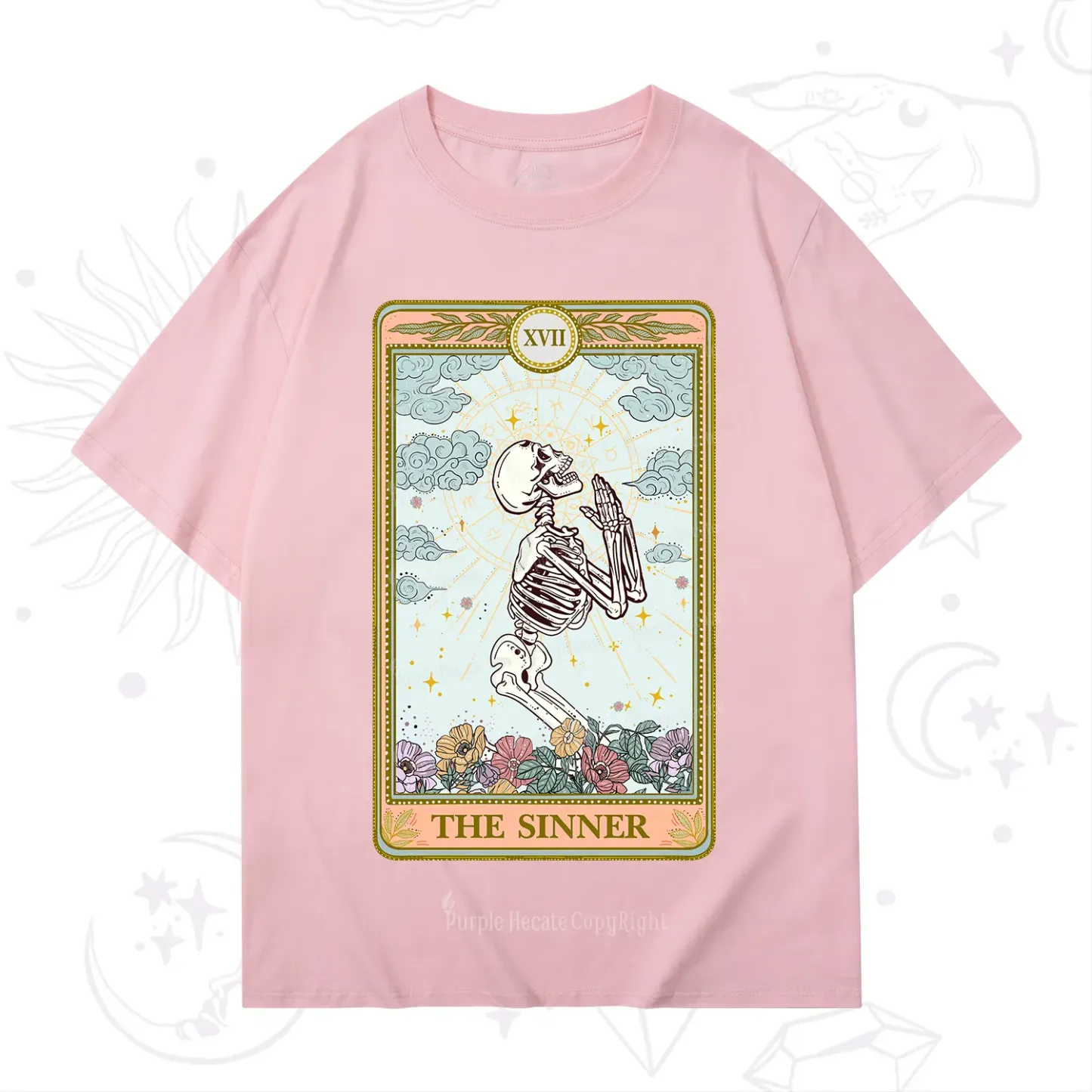 Purplehecate The Sinner Tarot Card T-Shirt