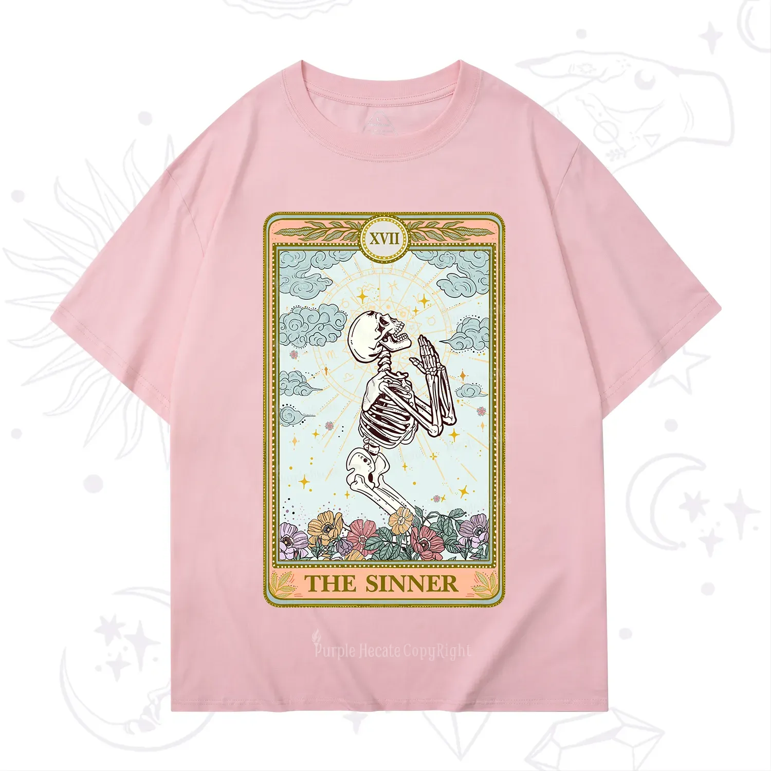 Purplehecate The Sinner Tarot Card T-Shirt