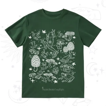Purplehecate Frog and Mushroom T-Shirt