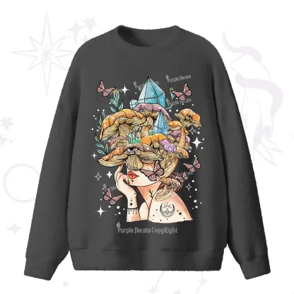 Purplehecate Crystal Goddess Fuzzy Ugly Sweater