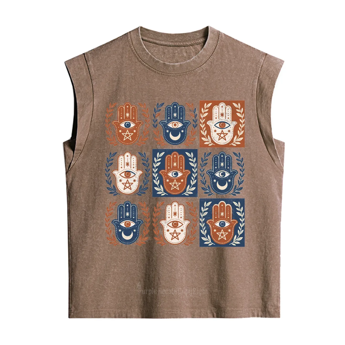 Purplehecate Hamsa Hand Vintage Washed Tank
