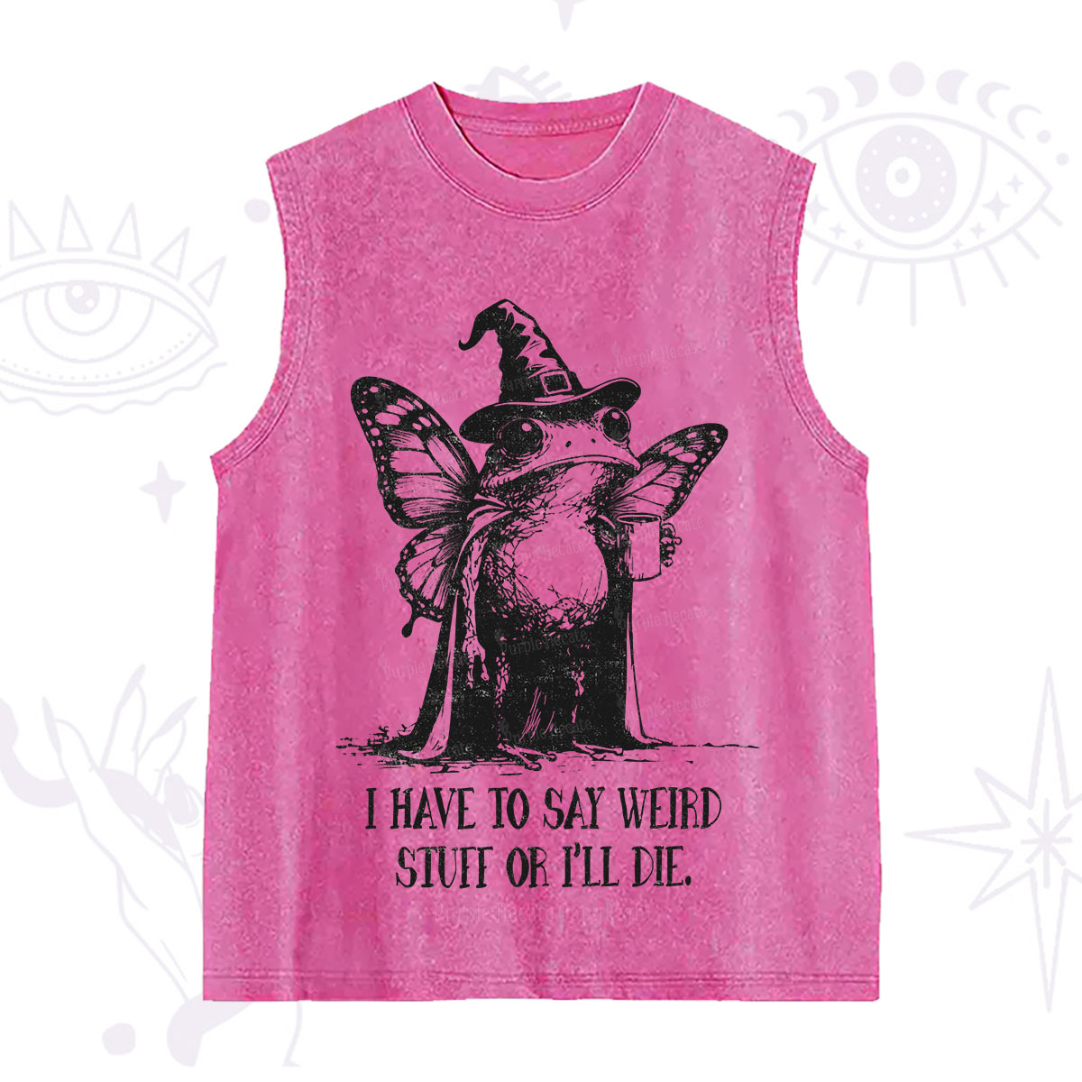 Purplehecate I Have to Say Weird Stuff Or I'll Die Washed Tank