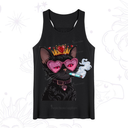 Purplehecate Join the Baddie Era Queen Cat Tank