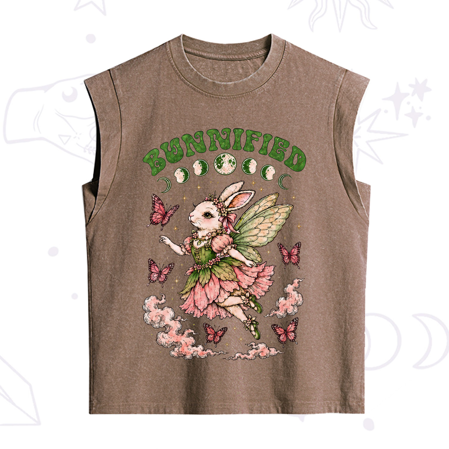 Purplehecate Bunnified Fairy Bunny Vintage Washed Tank