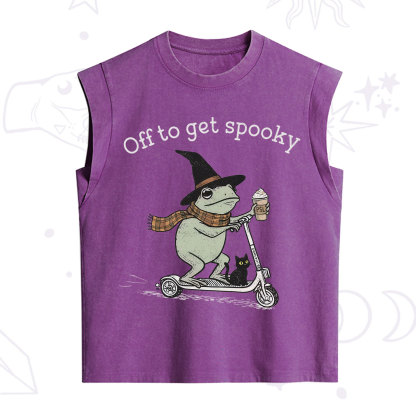 Purplehecate Off to get Spooky Halloween Forg Vintage Washed Tank