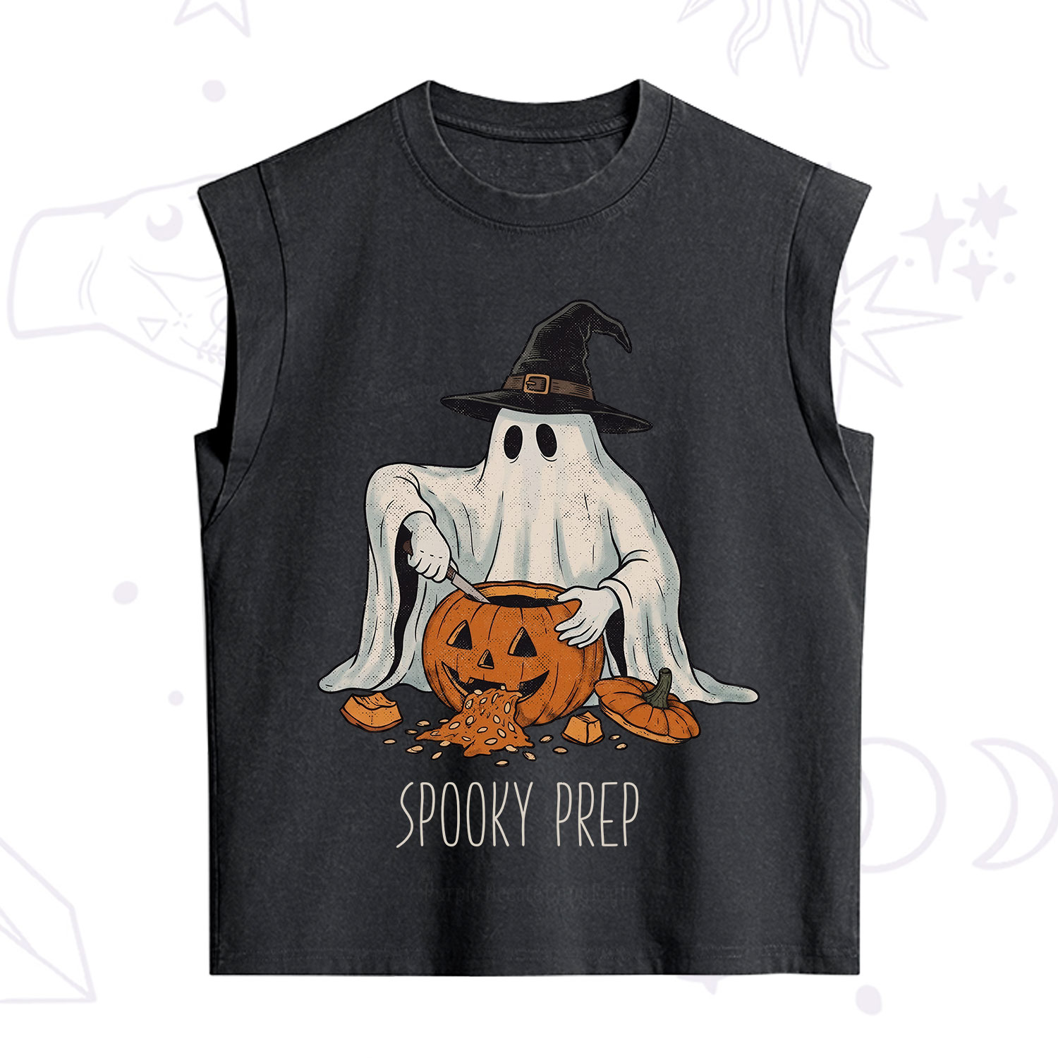 Purplehecate Spooky Prep Ghost Vintage Washed Tank