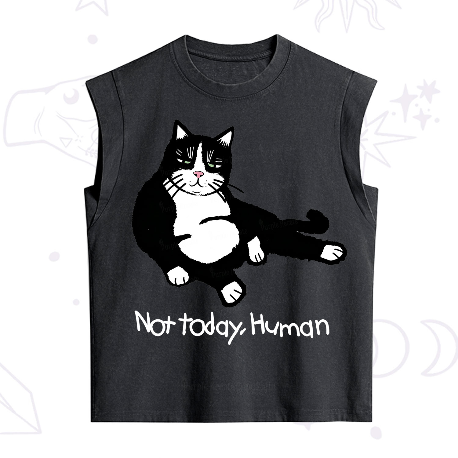 [Copy]Purplehecate Zero Of Fucks Raccoon Vintage Washed Tank