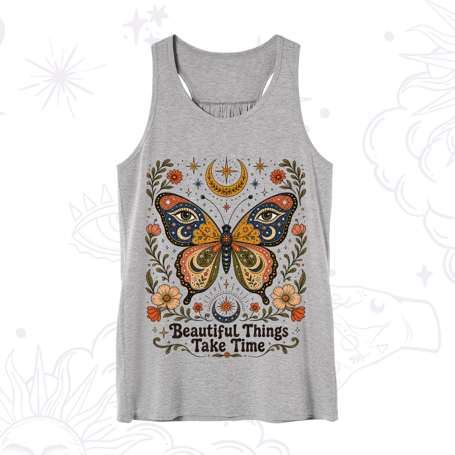 Purplehecate Beautiful Things Take Time Butterfly Tank