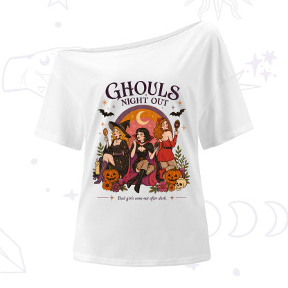 Purplehecate Ghouls Night Out One Shoulder T-Shirt