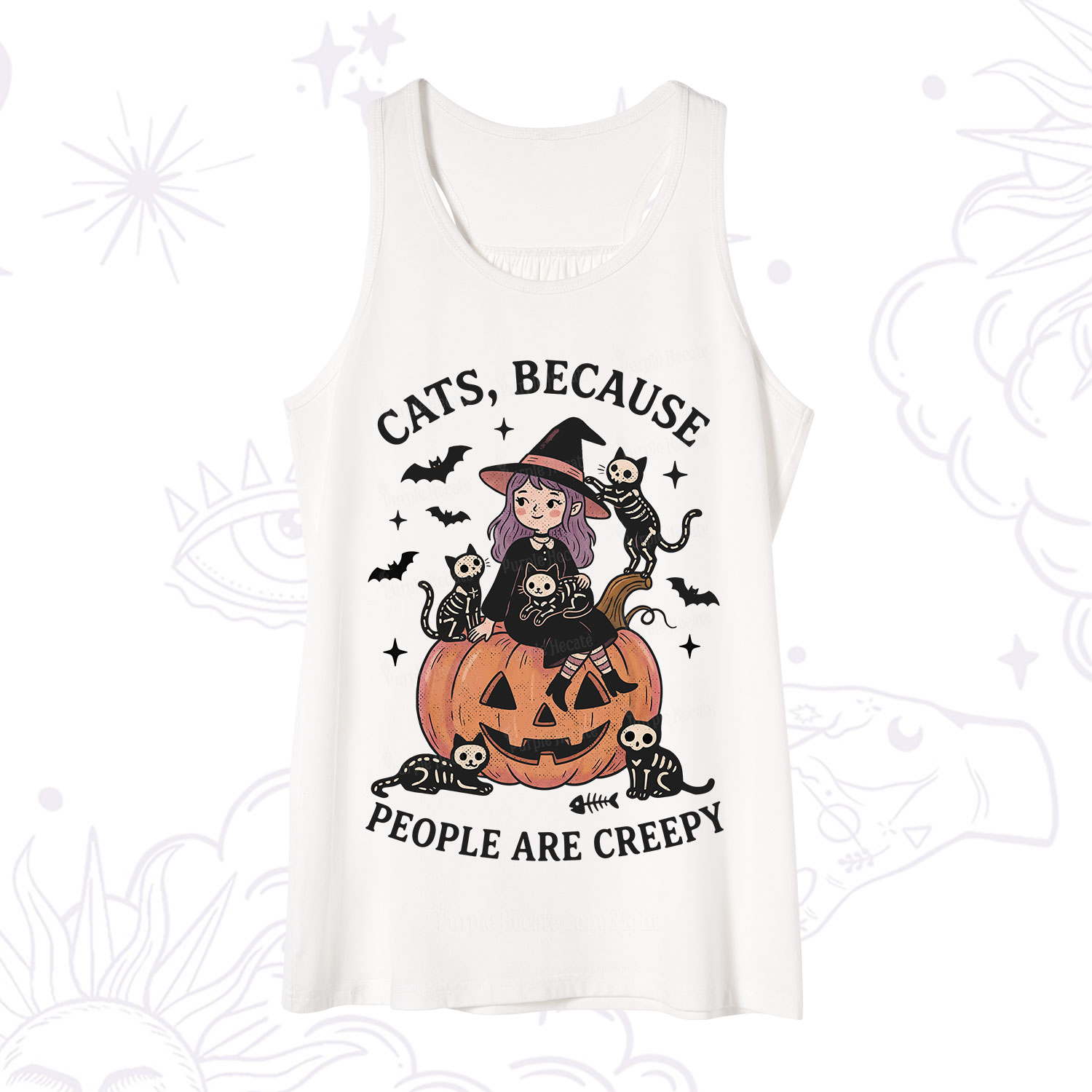 Purplehecate Cats Because People Are Creepy Tank