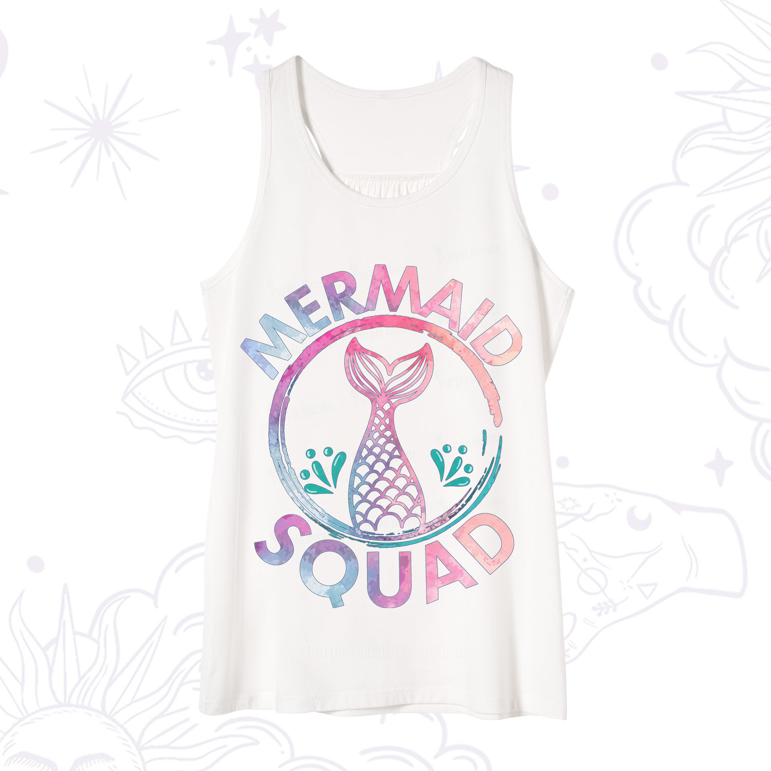 Purplehecate Mermaid Squad Tank