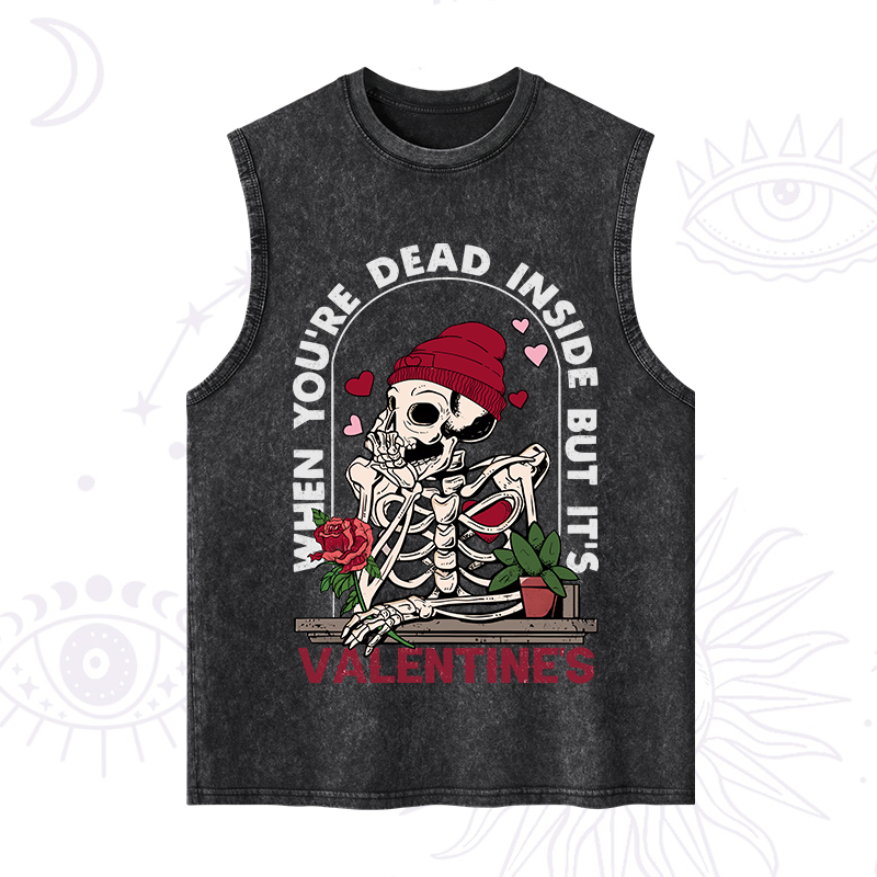 PurplehecateWhen You're Dead Inside But It's Valentine Washed Tank