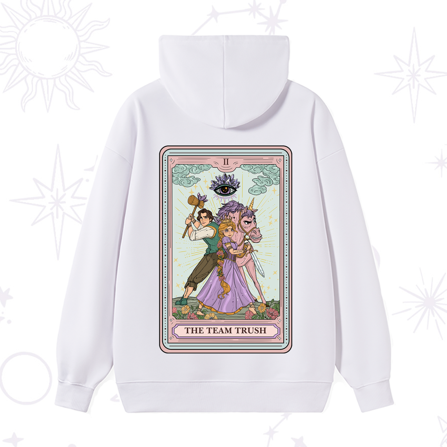 Purplehecate The Team Trush Tarot Card Hoodie