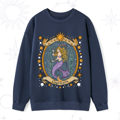Purplehecate Celestial Capricorn Zodiac Sweatshirt