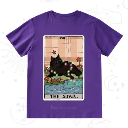 Purplehecate The Star Cat Tarot Card T-Shirt