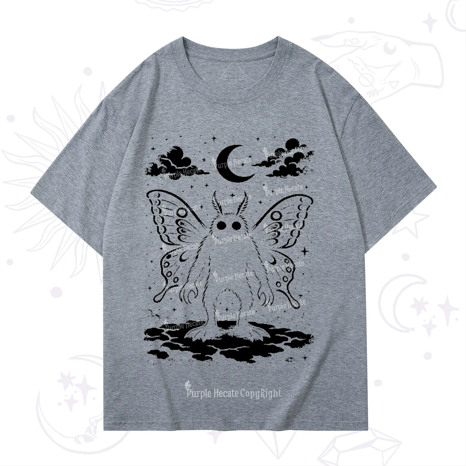 Purplehecate Celestial Cryptid Mothman T-Shirt