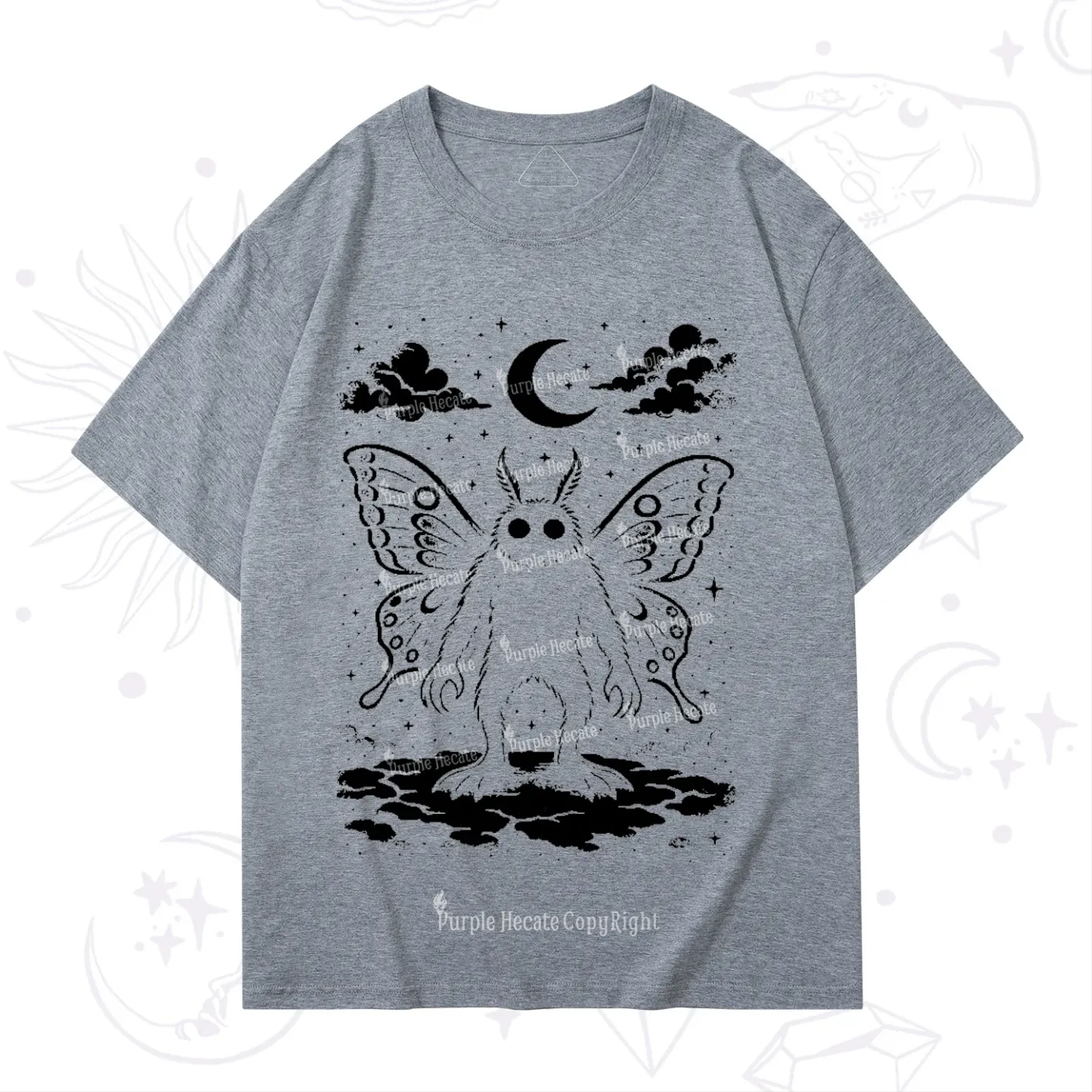 Purplehecate Celestial Cryptid Mothman T-Shirt