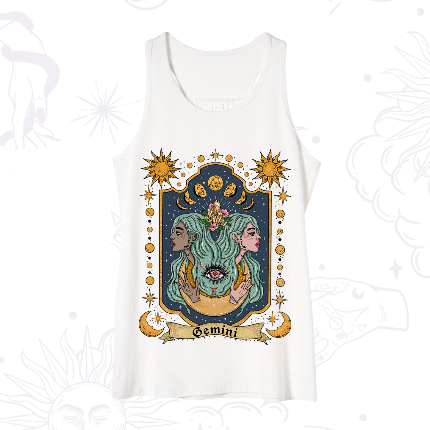Purplehecate Gemini Zodiac Tank