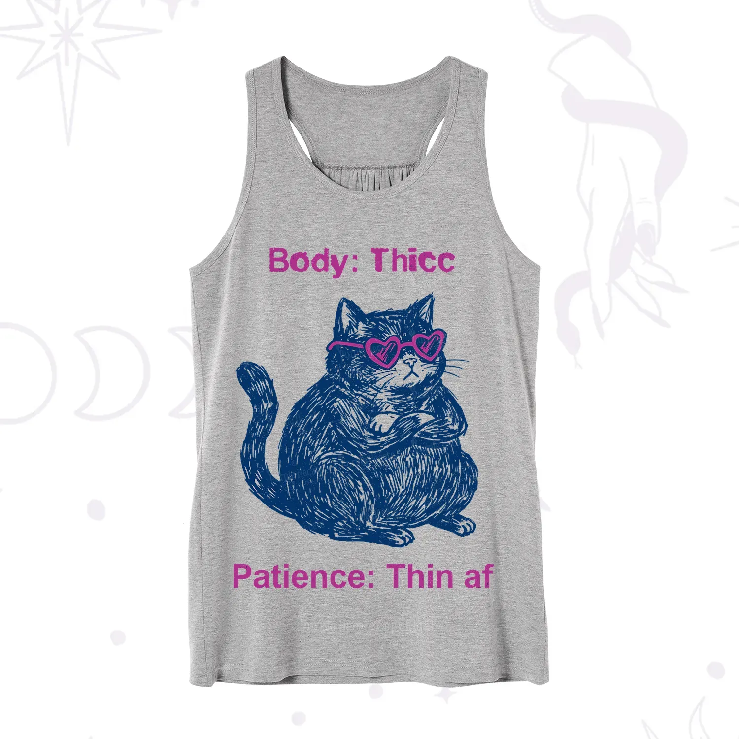 Purplehecate Body Thicc Patience Thin Af Cat Tank