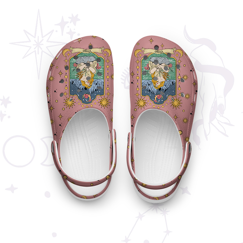 Magic Purplehecate Virgo Zodiac Rubber Clogs