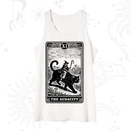Purplehecate The Audacity Wizard Cat Tarot Tank