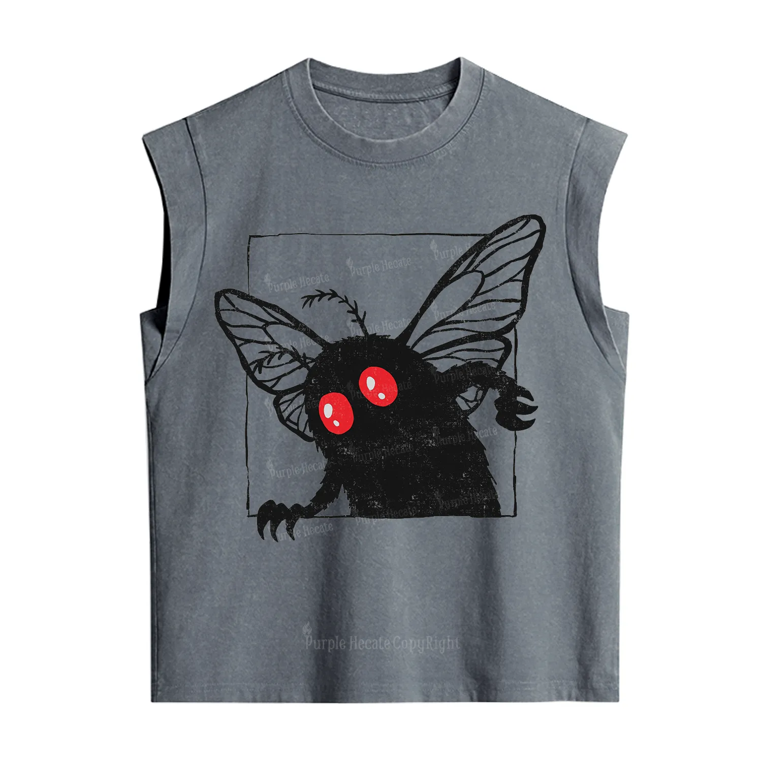 Purplehecate The Curious Mothman Vintage Washed Tank